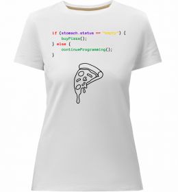 Женская премиум футболка if stomach empty Женская премиум футболка if stomach empty