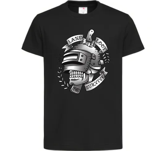 Детская футболка Land Loot Survive Черный фото