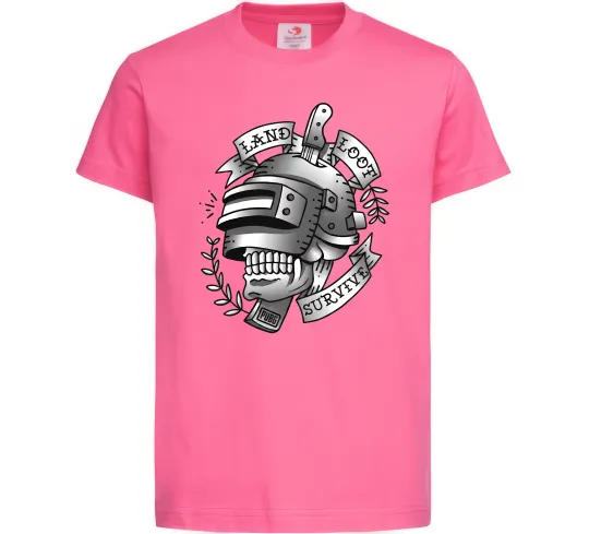 Детская футболка Land Loot Survive Ярко-розовый фото