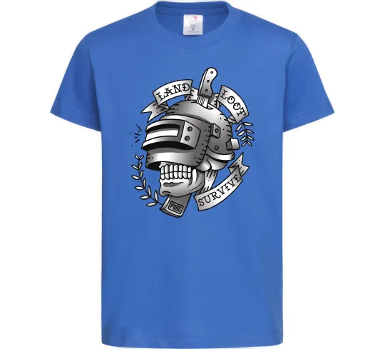 Детская футболка Land Loot Survive Ярко-синий фото