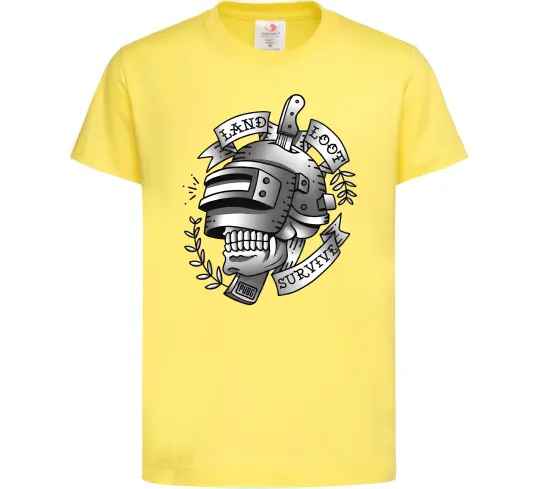 Детская футболка Land Loot Survive Лимонный фото