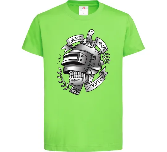 Детская футболка Land Loot Survive Лаймовый фото