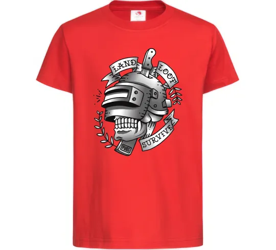 Детская футболка Land Loot Survive Красный фото