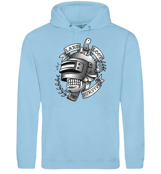 Жіноча толстовка (худі) Land Loot Survive Блакитний фото