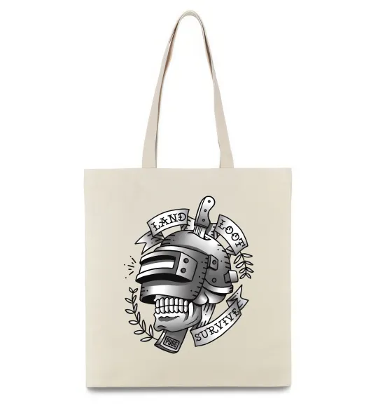 Эко-сумка Land Loot Survive Бежевый фото