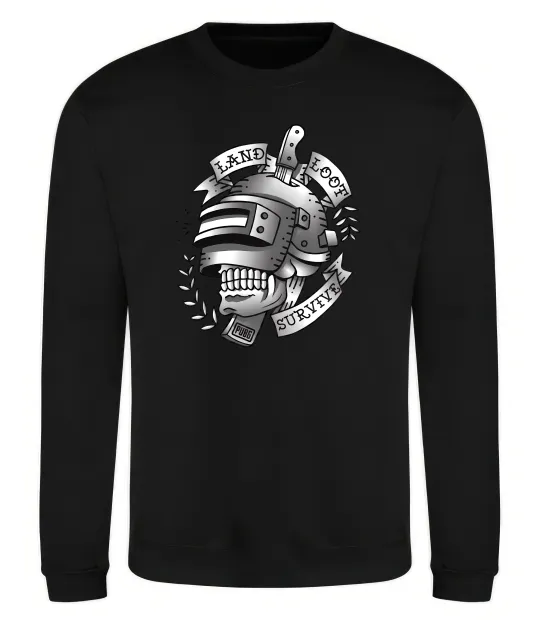 Свитшот Land Loot Survive Черный фото