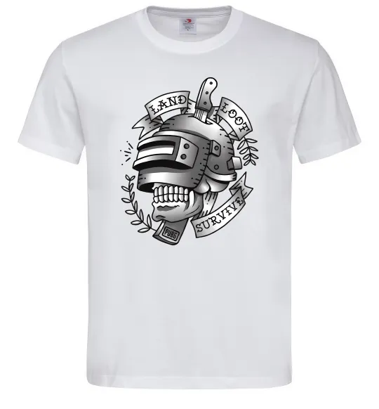 Мужская футболка Land Loot Survive Белый фото