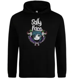 Мужская толстовка (худи) Sally Face Keep fighting darkness Черный фото