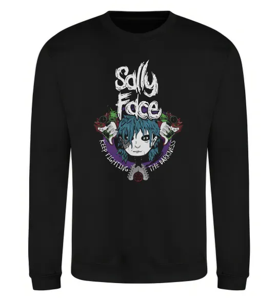 Свитшот Sally Face Keep fighting darkness Черный фото