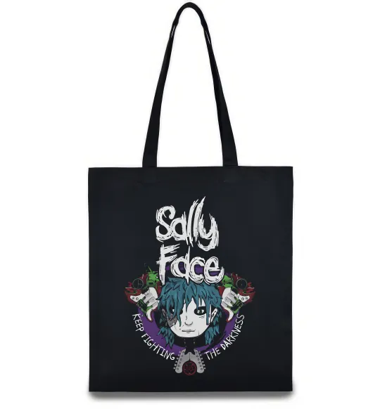 Эко-сумка Sally Face Keep fighting darkness Черный фото