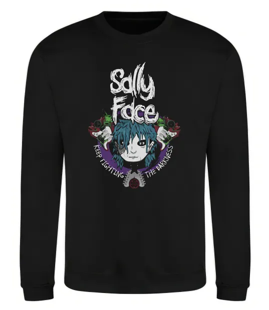 Свитшот Sally Face Keep fighting darkness Черный фото