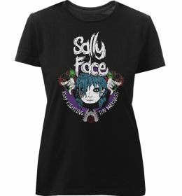 Жіноча преміум футболка Sally Face Keep fighting darkness