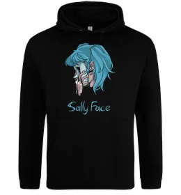 Мужская толстовка (худи) Саллі Фейс Черный фото