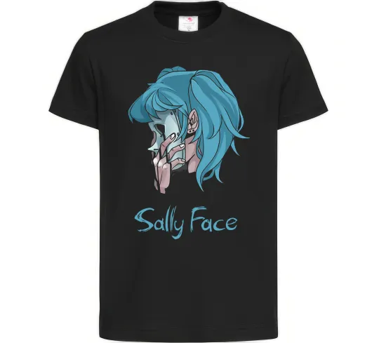 Детская футболка Саллі Фейс Черный фото