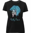 Жіноча преміум футболка Саллі Фейс Чорний фото