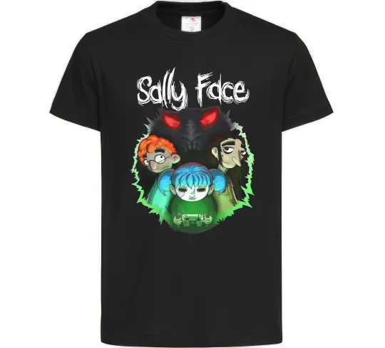 Дитяча футболка Sally Face Чорний фото