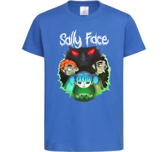 Дитяча футболка Sally Face Яскраво-синій фото