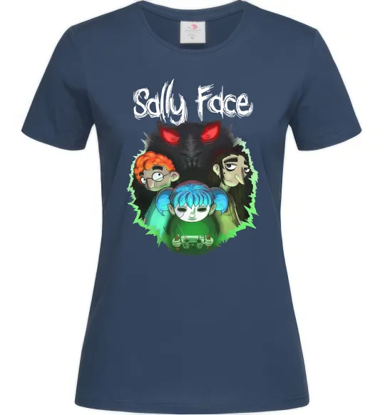 Женская футболка Sally Face Темно-синий фото