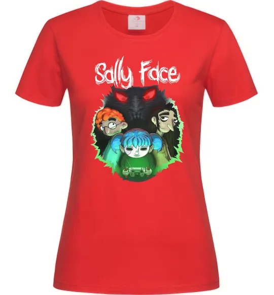 Женская футболка Sally Face Красный фото