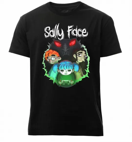 Мужская премиум футболка Sally Face Черный фото