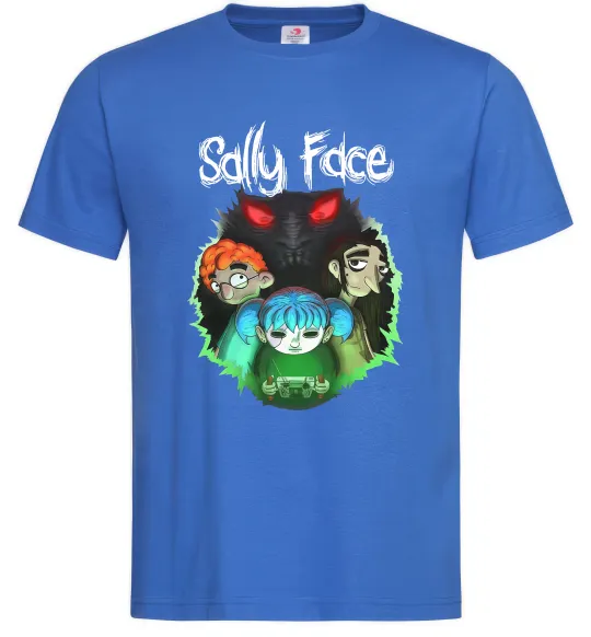Мужская футболка Sally Face Ярко-синий фото