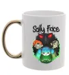 Чашка с цветной ручкой Sally Face Золото фото