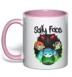 Чашка с цветной ручкой Sally Face Нежно розовый фото