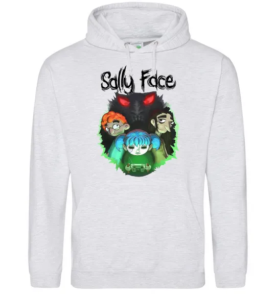 Женская толстовка (худи) Sally Face Серый меланж фото