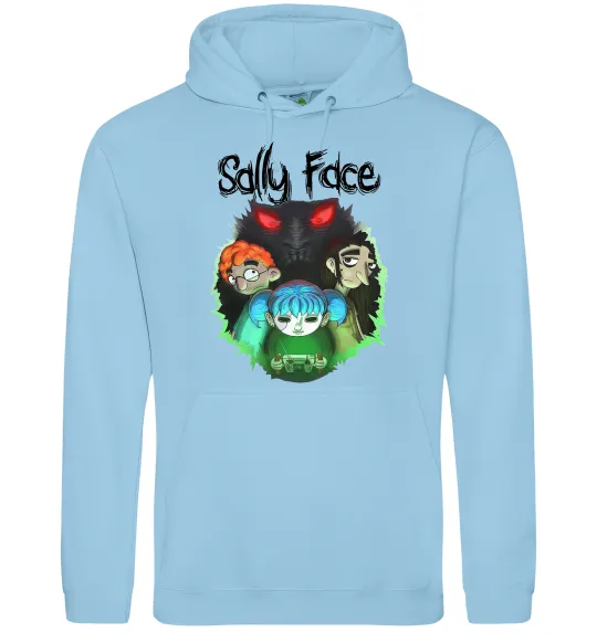 Женская толстовка (худи) Sally Face Голубой фото