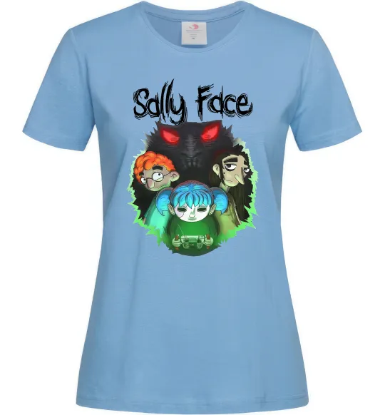 Женская футболка Sally Face Голубой фото