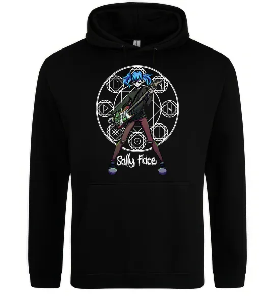 Женская толстовка (худи) Sally Face runes Черный фото