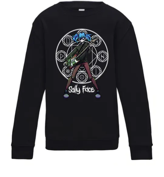 Дитячий світшот Sally Face runes Чорний фото