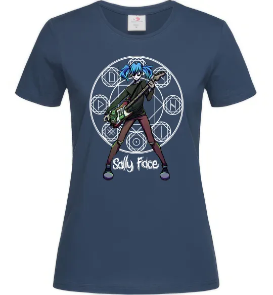 Жіноча футболка Sally Face runes Темно-синій фото
