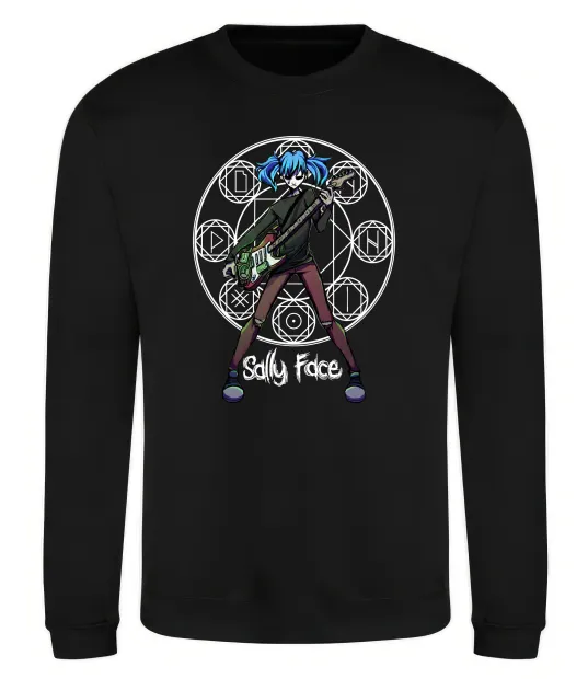 Свитшот Sally Face runes Черный фото