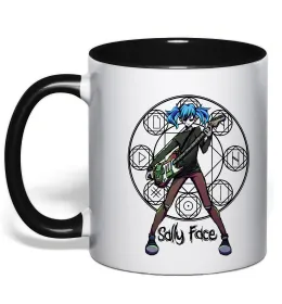 Чашка с цветной ручкой