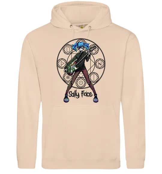 Женская толстовка (худи) Sally Face runes Песочный фото