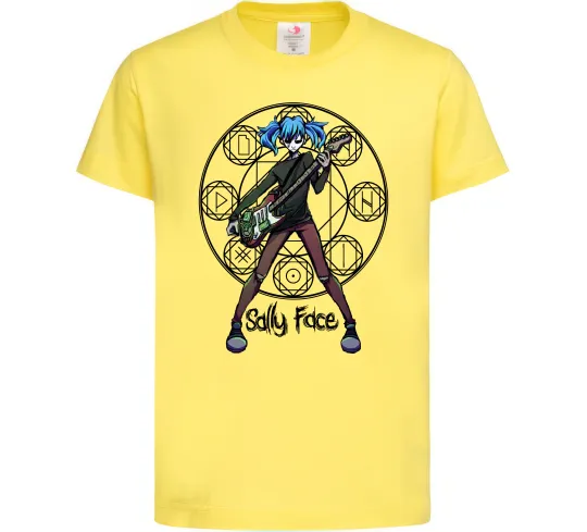 Детская футболка Sally Face runes Лимонный фото