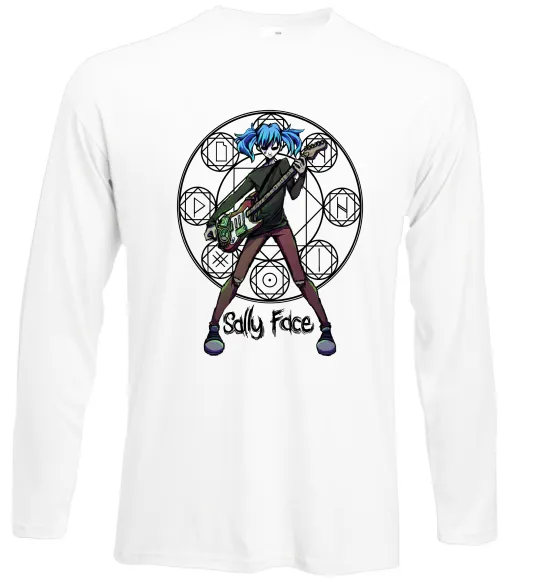 Лонгслив Sally Face runes Белый фото
