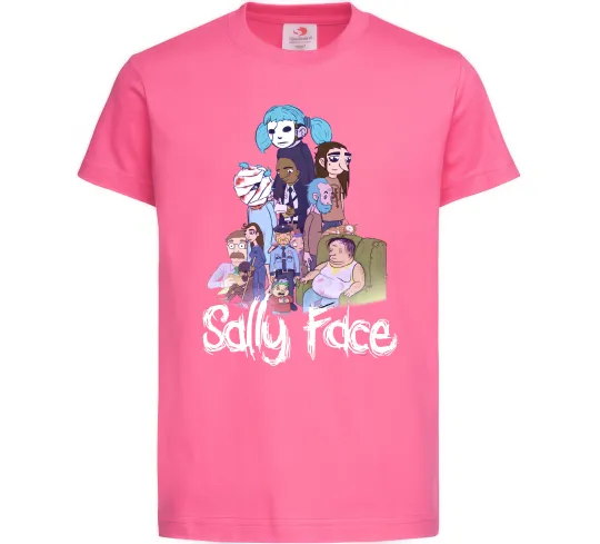 Дитяча футболка Саллі Фейс персонажі Яскраво-рожевий фото