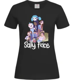 Женская футболка Саллі Фейс персонажі Черный фото