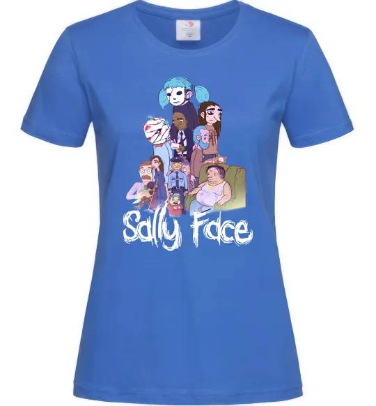 Женская футболка Саллі Фейс персонажі Ярко-синий фото