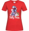 Женская футболка Саллі Фейс персонажі Красный фото