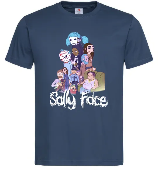 Мужская футболка Саллі Фейс персонажі Темно-синий фото