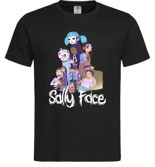 Мужская футболка Саллі Фейс персонажі Черный фото