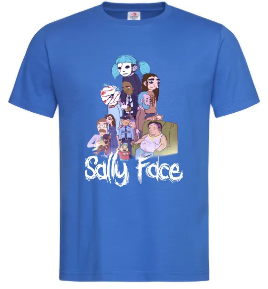 Мужская футболка Саллі Фейс персонажі Ярко-синий фото
