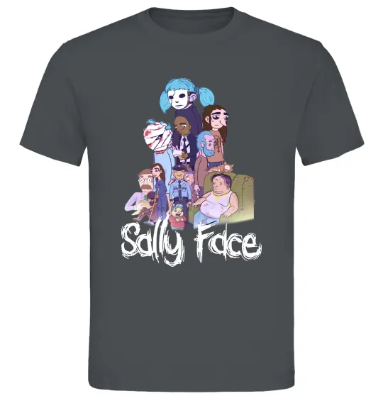 Мужская футболка Саллі Фейс персонажі Графит фото