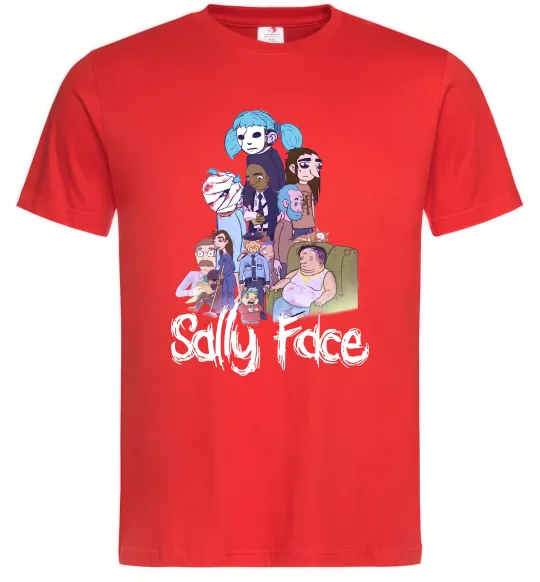 Мужская футболка Саллі Фейс персонажі Красный фото