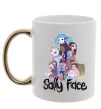 Чашка с цветной ручкой Саллі Фейс персонажі Золото фото