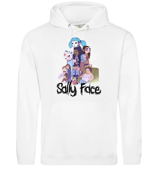 Чоловіча толстовка (худі) Саллі Фейс персонажі Білий фото