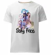 Мужская премиум футболка Саллі Фейс персонажі Белый фото